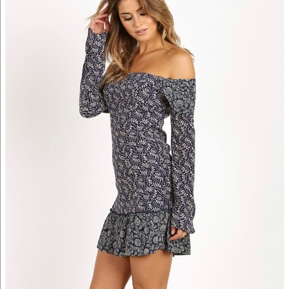 Stone Cold Fox Navy Elsa Dress Fern - Picture 3 of 8